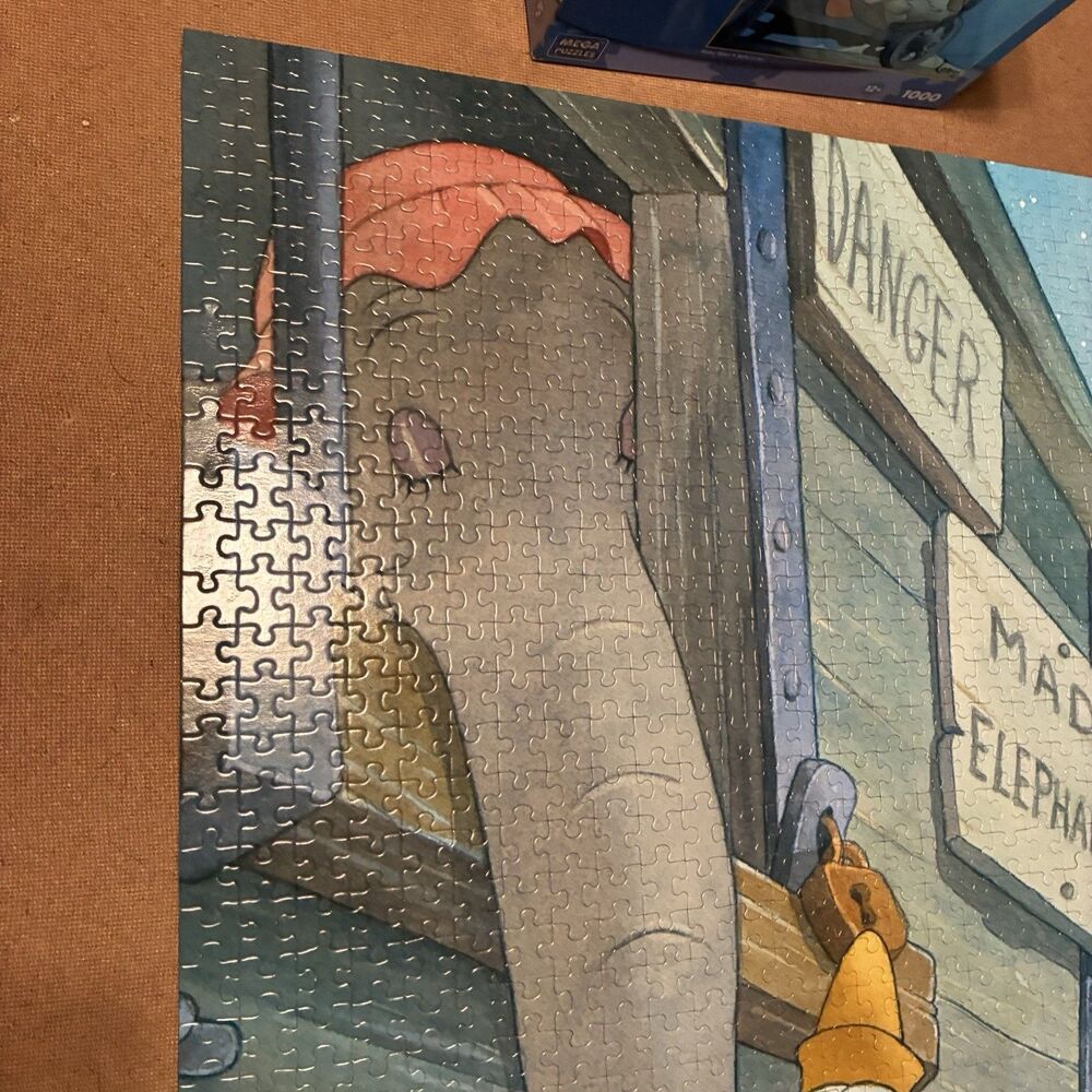 DUMBO Classic Disney Movie BABY MINE Artist Series Toby Bluth Jigsaw Puzzle RARE - Picture 4 of 8